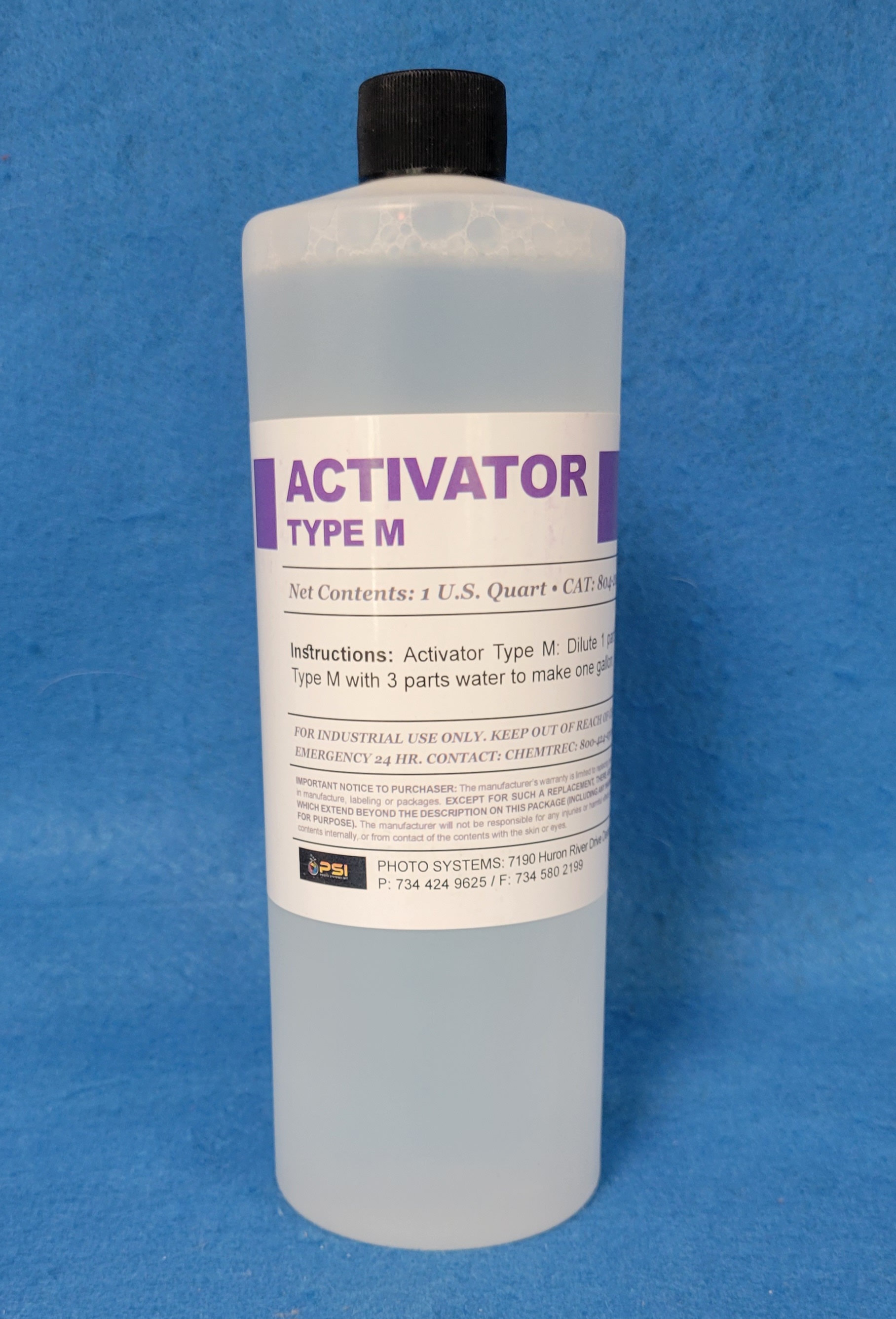 (image for) SilverMaster Activator Type M 1 Quart - Makes One Gallon